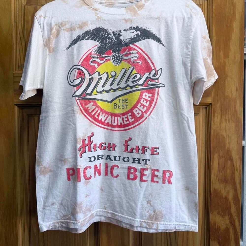 Miller Beer Blokecore Y2K Streetwear small T-shirt